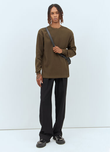 Burberry EKD ワッフルニットトップ  ブラウン bur0157017