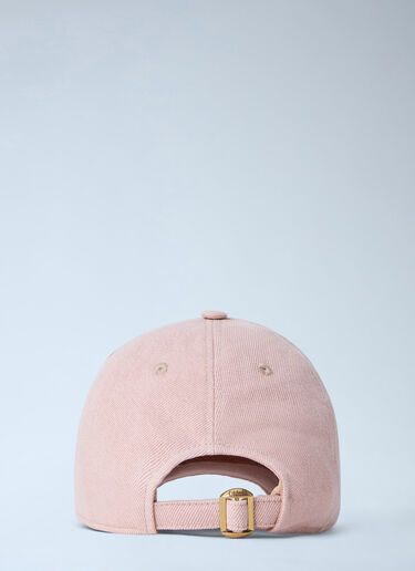 LN-CC® - Chloé: Chloé Signature Denim Cap - Pink Chloé Chloé Signature Denim Cap Pink chl0265070