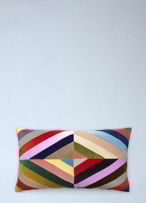 Christina Lundsteen Geometric Velvet Cushion Multicolour wps0691945