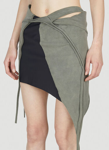 Ottolinger Deconstructed Mini Skirt Khaki ott0252008
