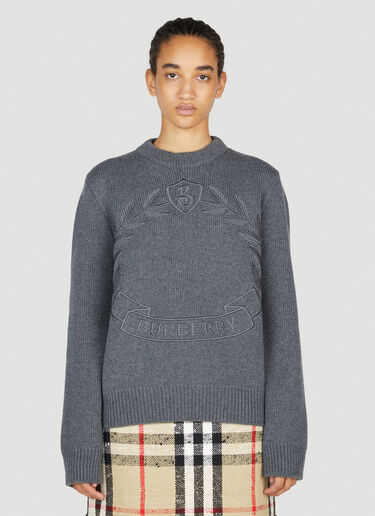 Burberry 橡树叶纹章毛衣 深灰色 bur0253019