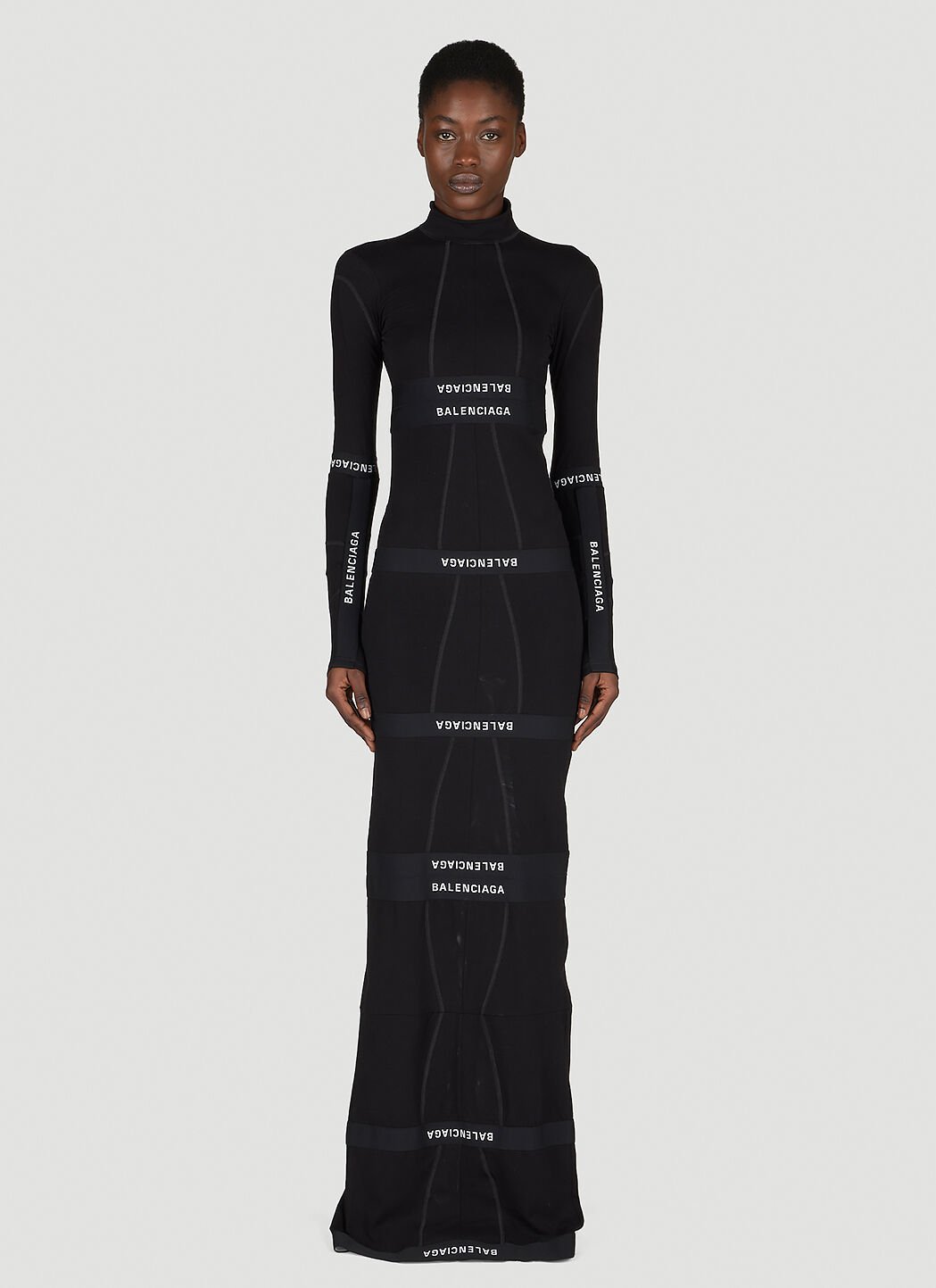Balenciaga Brief Maxi Jersey Dress en Black pour femme LN CC