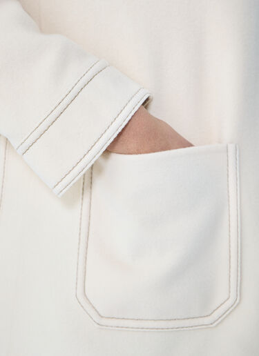 Marni Wool-And-Cashmere Hooded Jacket Beige mni0259006