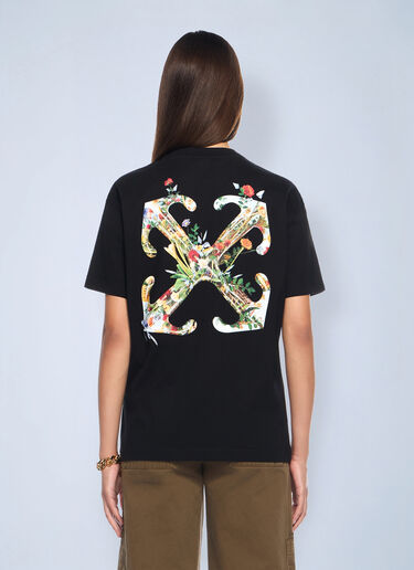 Arrow Glass Flower Regular Logo T-Shirt Off-White Arrow Glass Flower Regular Logo T-Shirt Black ofw0262035