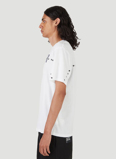 7 Moncler Fragment ロゴプリントTシャツ ホワイト mfr0146009