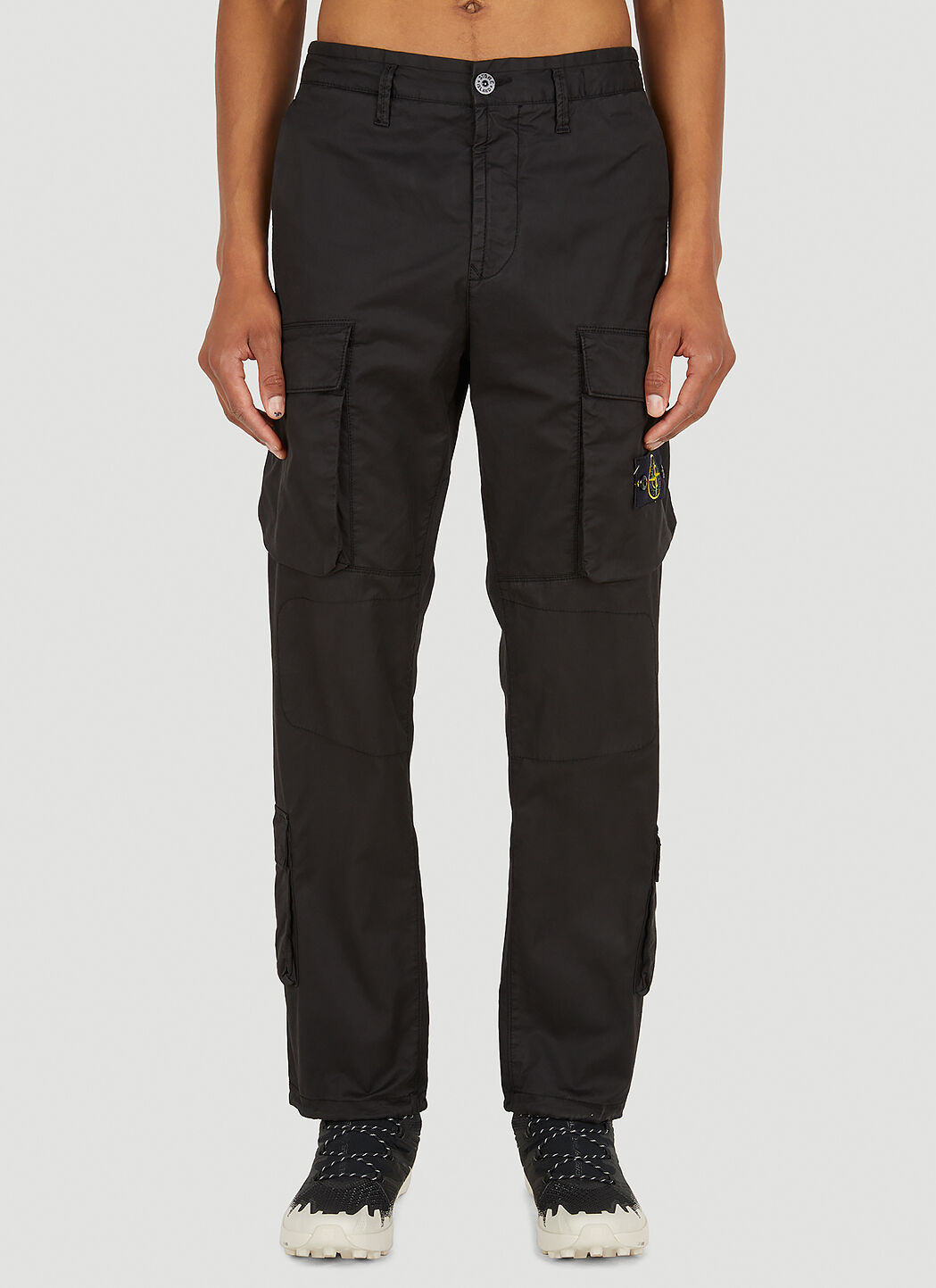 Stone Island Cargo Track Pants in Black LN CC