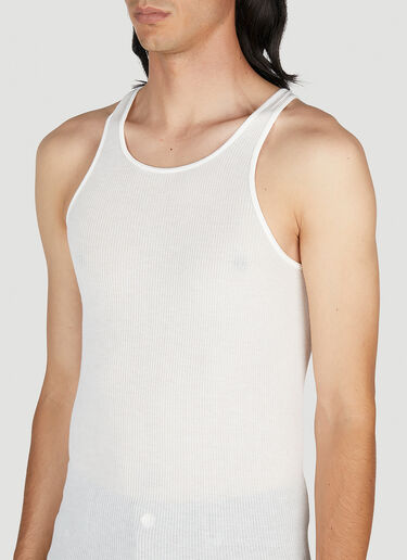 Basic Rib Tank Top Rick Owens Basic Rib Tank Top White ric0153014