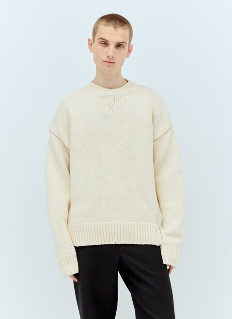 Jil Sander Heavy-Knit Crewneck Sweater ブラック jil0156004