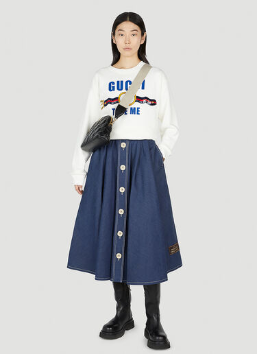 Gucci Tape Me Sequin Sweatshirt White guc0252074