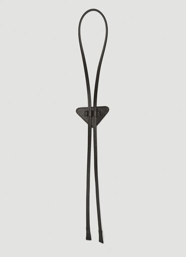 Prada Saffiano Bolo Tie Black pra0140015