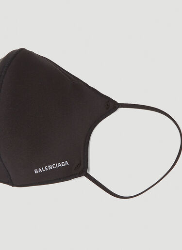 Logo Motif Mask Balenciaga Logo Motif Mask Black bal0343001