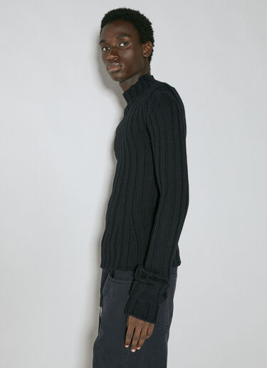 Ann Demeulemeester Warr Rib Sweater Black ann0154010