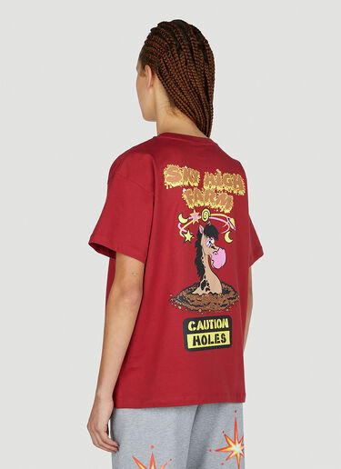 Sky High Farm Workwear Printed T-Shirt Red skh0352014