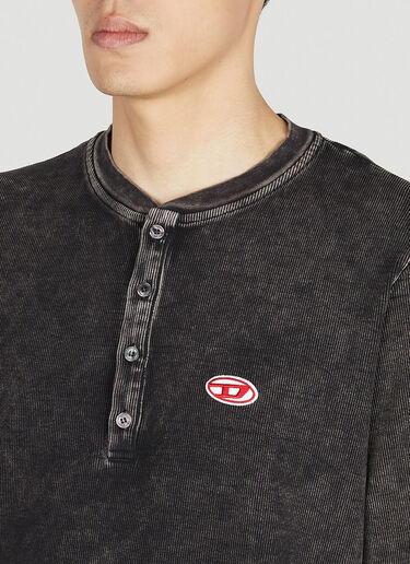 Diesel 로고 패치 티셔츠 블랙 dsl0151025