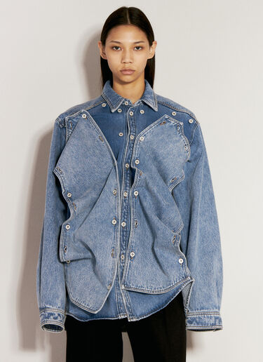 Y/Project Snap-Off Denim Shirt Blue ypr0254007