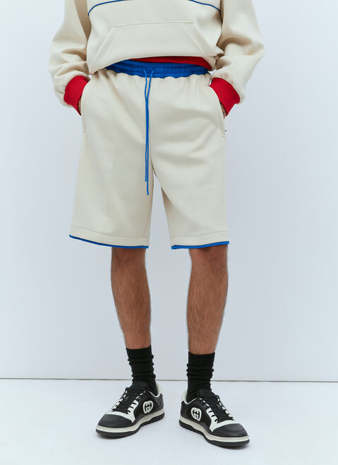 Moncler x Rick Owens Logo Embossed Basket Shorts Black mcs0355014
