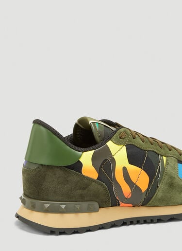Valentino Rockrunner Camouflage Sneakers Black val0143022