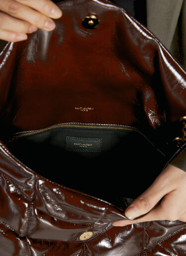 Saint Laurent 蓬松中号单肩包 棕色 sla0254089