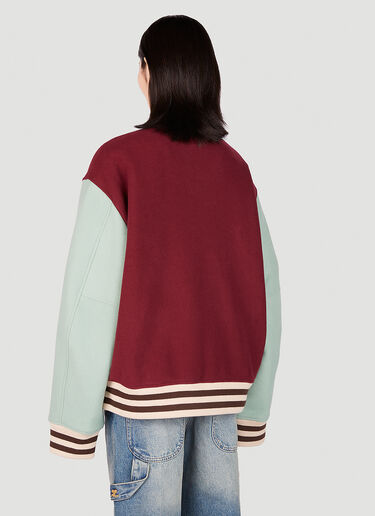 Acne Studios Colour Block Bomber Jacket Red acn0251027