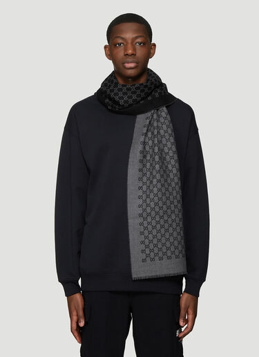 Gucci GG Motif Scarf Grey guc0137032