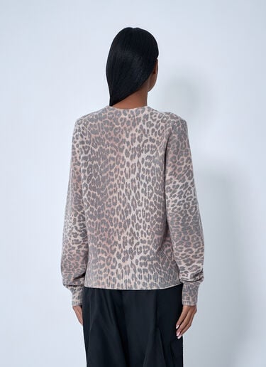 GANNI Wool-Blend Sweater Brown gan0263003