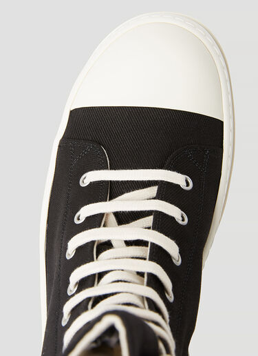 Rick Owens DRKSHDW 牛仔布高帮运动鞋 黑色 drk0154017