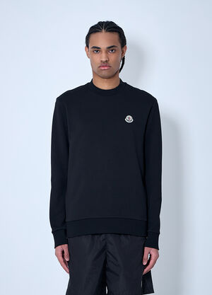 Moncler Logo Motif Sweatshirt Black mon0160026