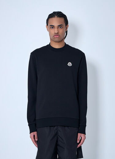 Moncler Logo Motif Sweatshirt Black mon0160030