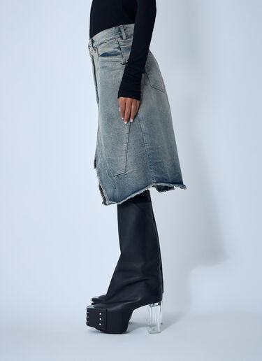 Slivered Denim Skirt Rick Owens Slivered Denim Skirt Denim ric0261007