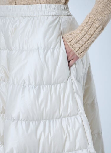 Moncler Aラインダウンミディスカート ライトベージュ mon0266039