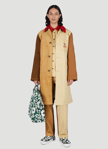 Colour Block Panel Coat Marni x Carhartt Colour Block Panel Coat Brown mca0150017