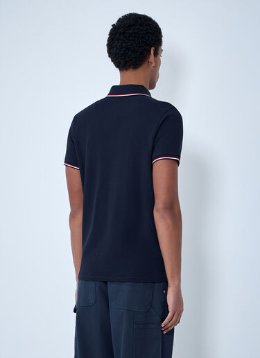 Moncler Logo Patch Polo Shirt Navy mon0163034