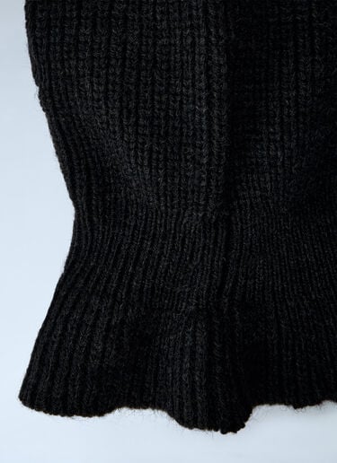 Knitted Wool-Blend Hood Lemaire Knitted Wool-Blend Hood Brown lem0362002