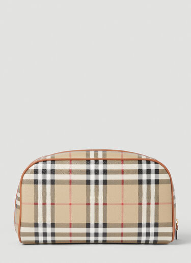 Burberry Check Cosmetic Pouch Beige bur0252041