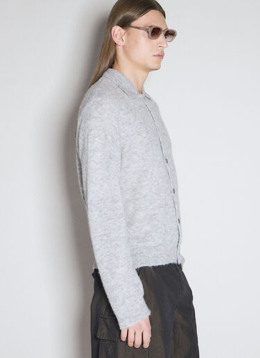 Our Legacy Evening Polo Cardigan Grey our0156011