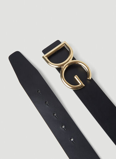 Dolce & Gabbana Logo Plaque Belt Black dol0145020