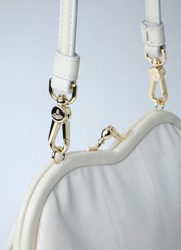 Vivienne Westwood Belle Heart Frame Handbag White vvw0263039