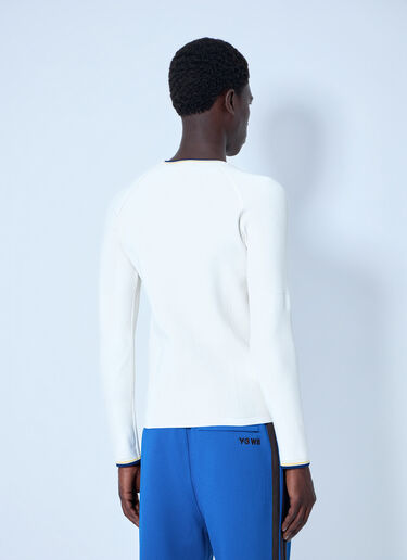LN-CC® - Y-3 X WB: Knit Base Top - White Y-3 X WB Knit Base Top White ywb0364009
