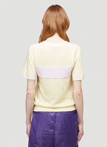 adidas by Wales Bonner Knitted T-Shirt Yellow awb0344001