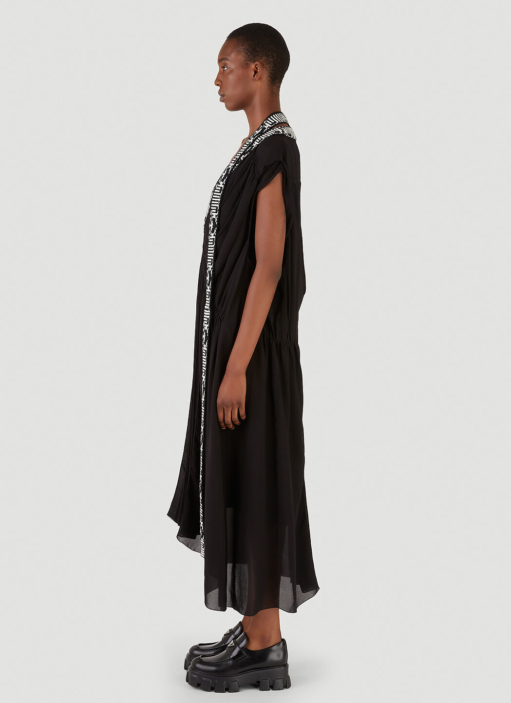 Prada jacquard dress new arrivals