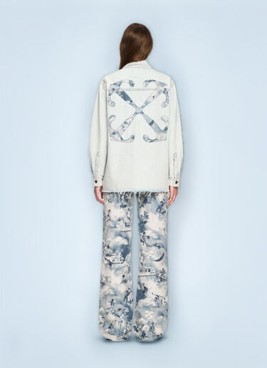 Off-White Fresco Arrow Denim Shirt Jacket Blue ofw0260063
