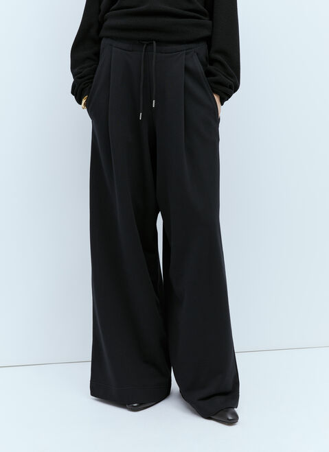 Moncler + Rick Owens Wide Leg Track Pants Beige mcs0355013
