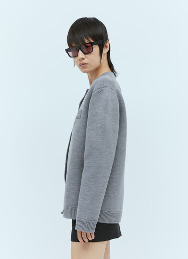 울 니트 가디건 Miu Miu 울 니트 가디건 그레이 miu0254003