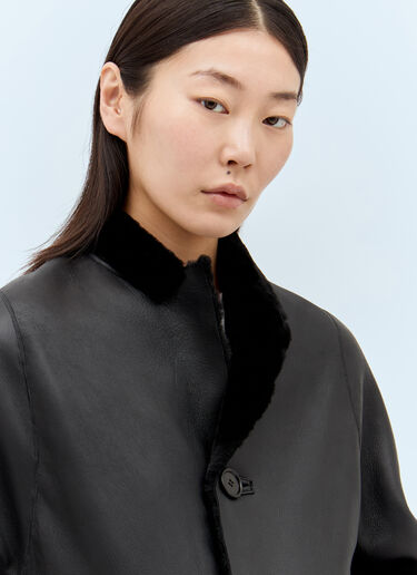 Marni 双面羊毛皮夹克  黑色 mni0257010