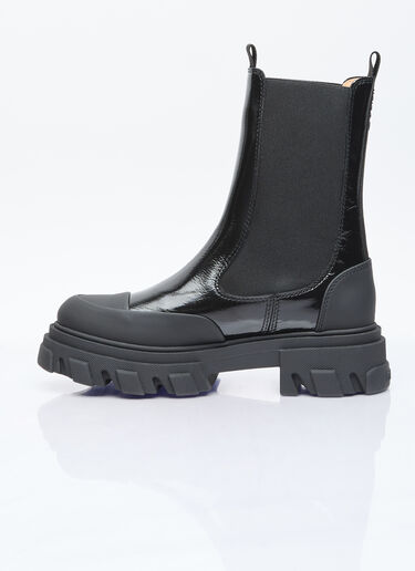 GANNI 징 박힌 미드 첼시 부츠 블랙 gan0255096