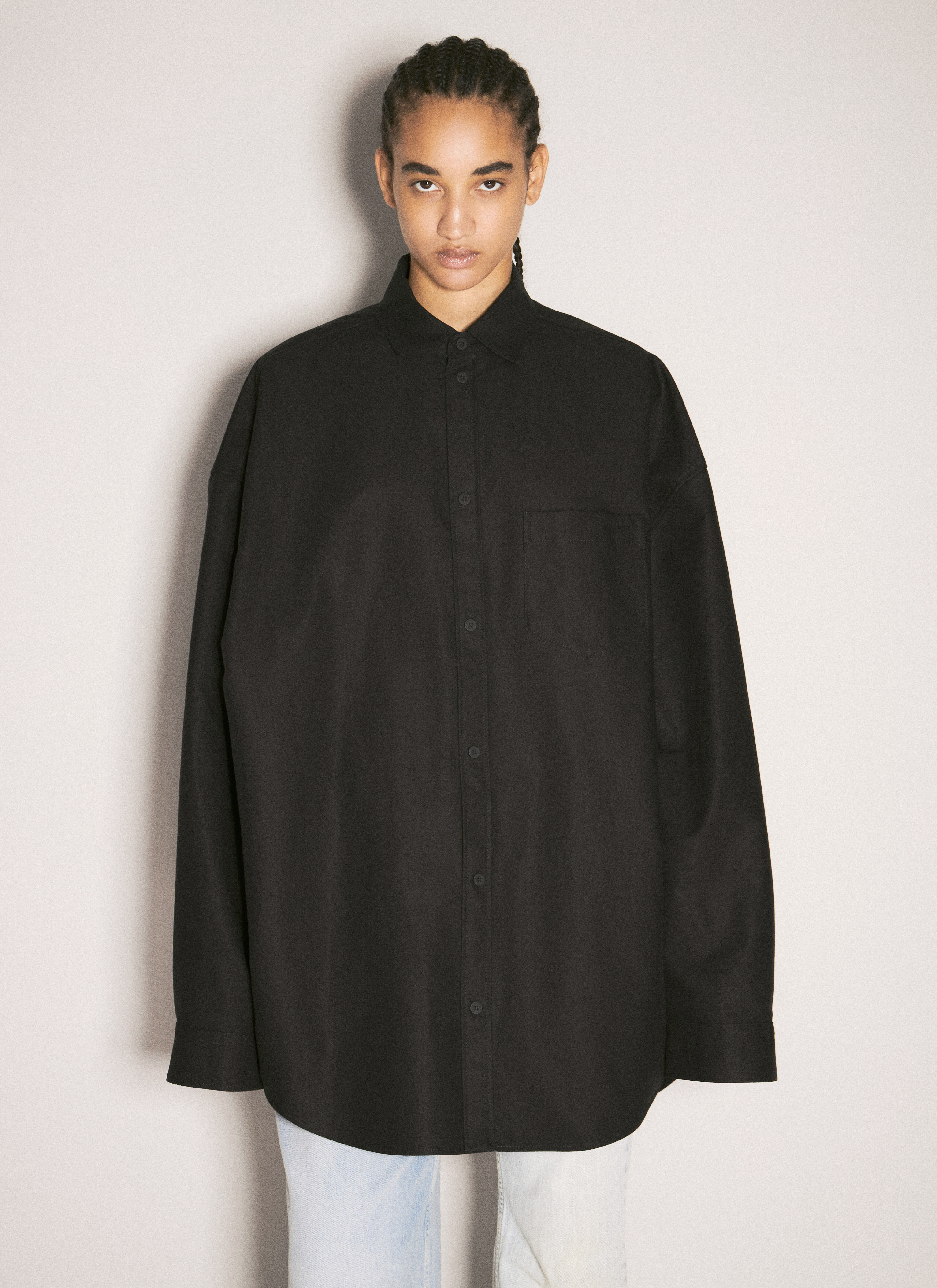 Balenciaga Women s Outerwear Shirt in Black LN CC