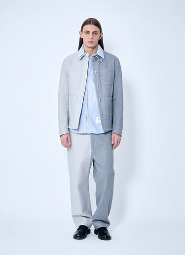 Thom Browne Contrast Utility JAcket Grey thb0158001
