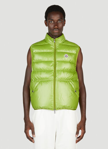 Moncler Aube Logo Gilet Green mon0153013