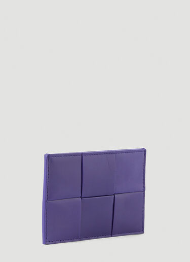 Bottega Veneta Intreccio Card Holder Purple bov0148153