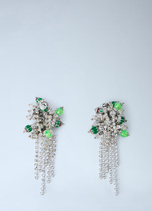 Dries Van Noten Cluster Drop Earrings Green dvn0264004